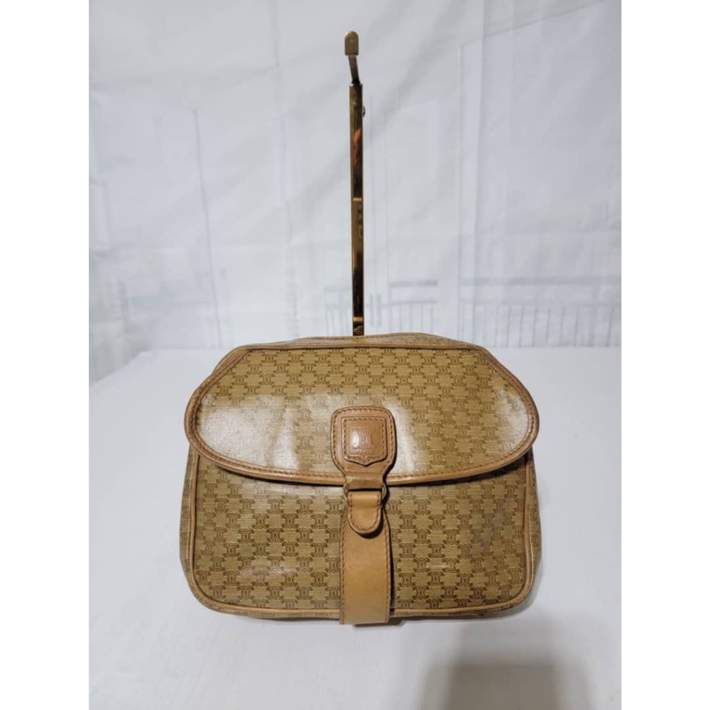 Authentic CELINE Macadam PVC Leather Pouch/Clutch
